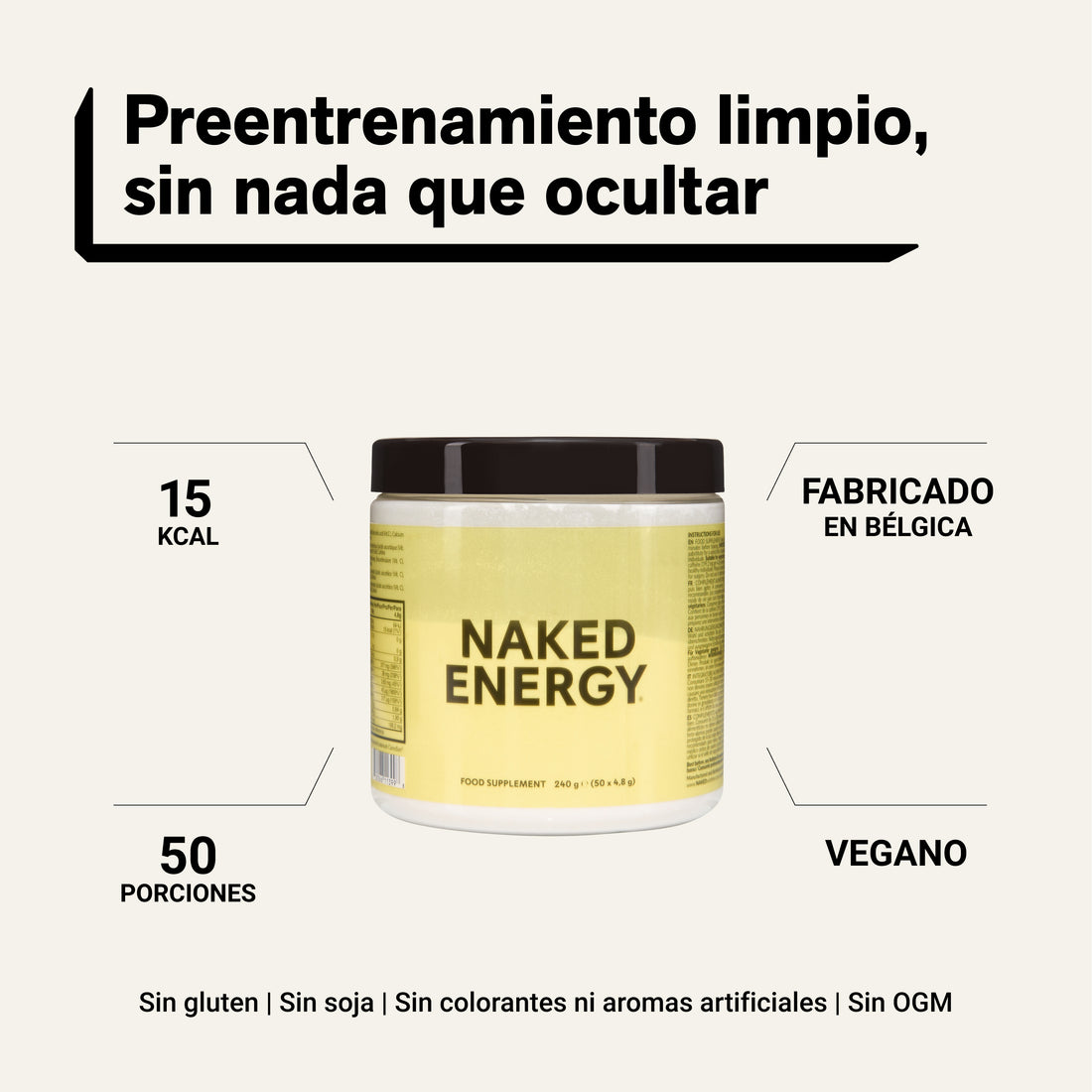 Pre Workout Supplement | Naked Energy - 240g