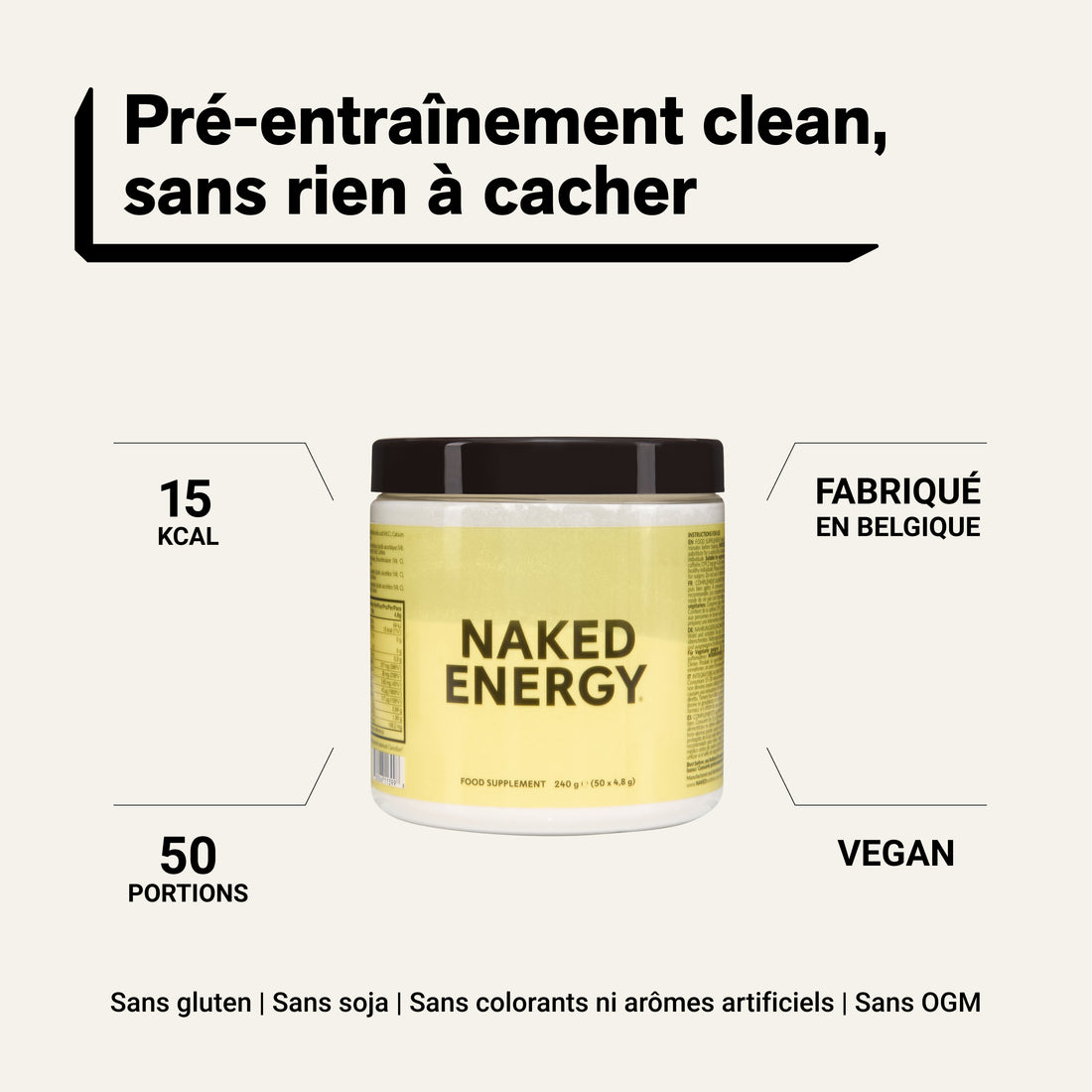 Pre Workout Supplement | Naked Energy - 240g