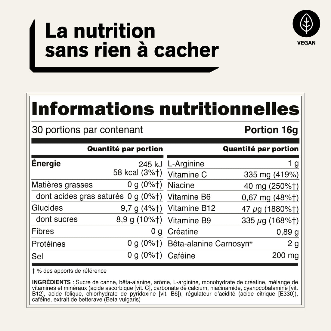 Fruit Punch Pre Workout Supplement | Naked Energy - 480g