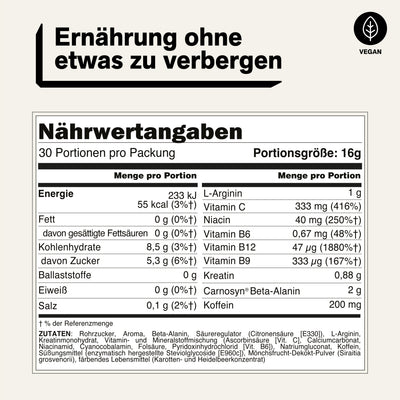 Watermelon Pre Workout Supplement | Naked Energy - 480g