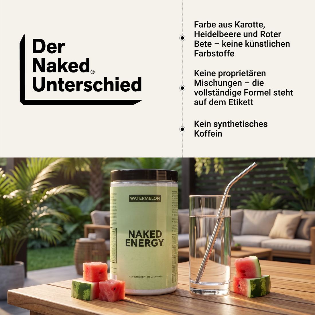 Watermelon Pre Workout Supplement | Naked Energy - 480g