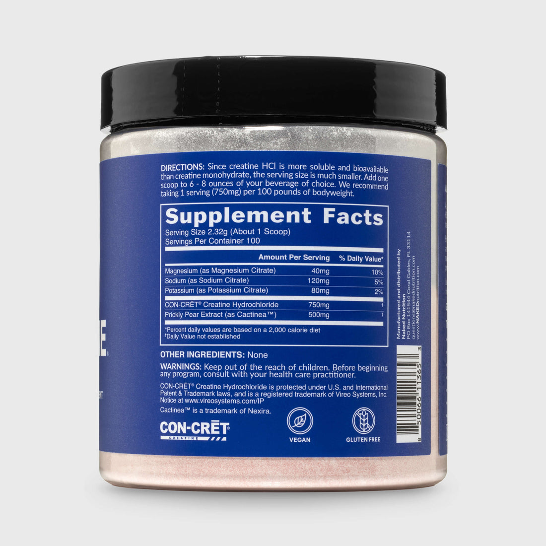 Creatine HCl Powder | Naked Lean Creatine - 232g