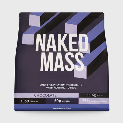 Chocolate Mass Gainer Protein Supplement | Naked Chocolate Mass - 12LB