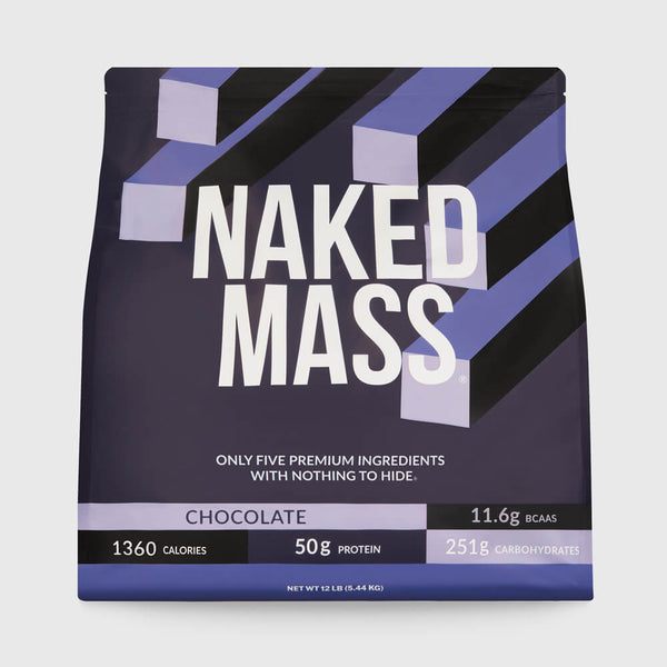 Chocolate Mass Gainer Protein Supplement | Naked Chocolate Mass - 12LB
