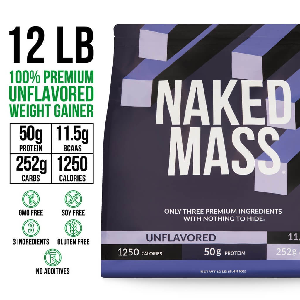 Suplemento proteico para aumentar de peso | Naked Mass - 8 libras
