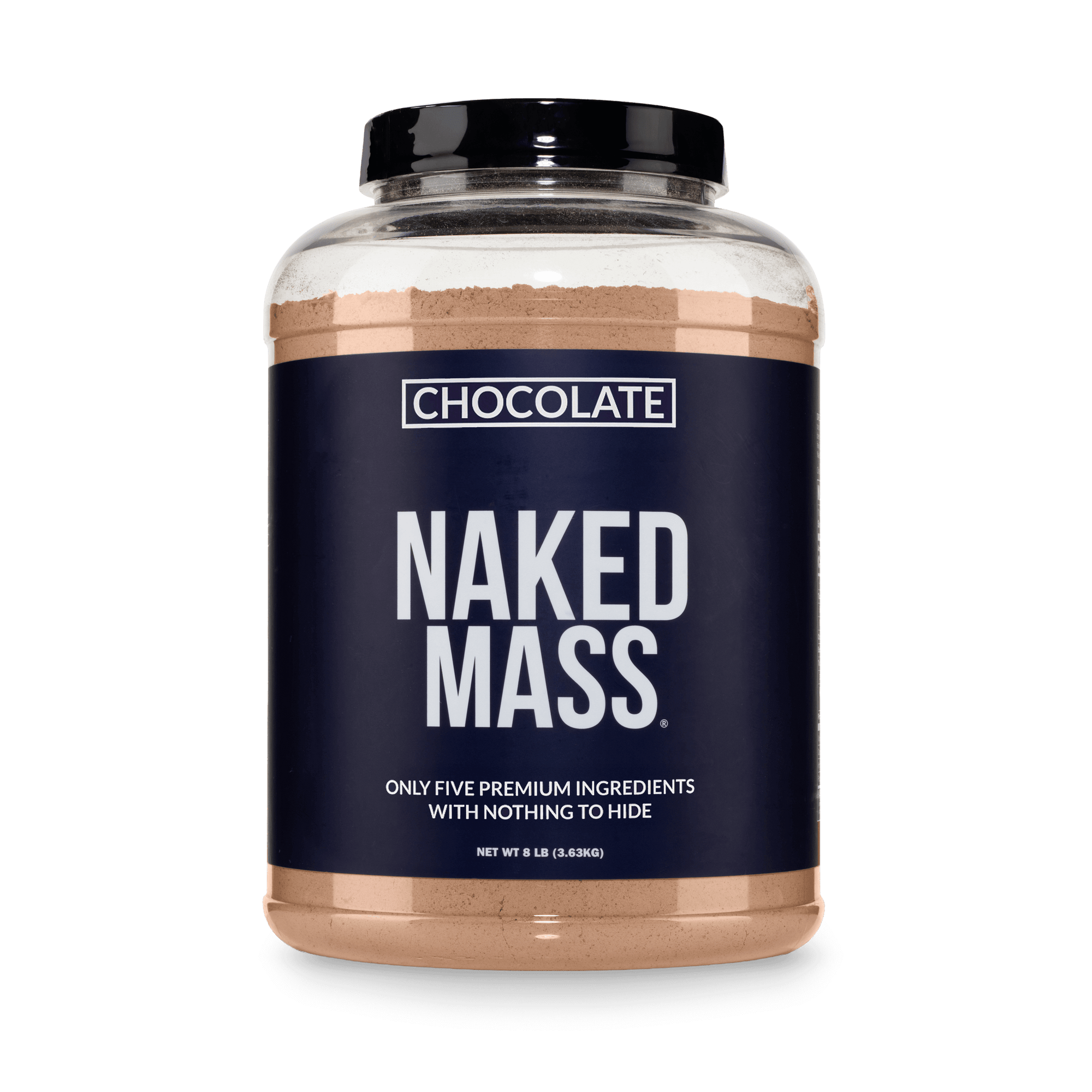 Chocolate Mass Gainer Protein Supplement | Naked Chocolate Mass - 8LB