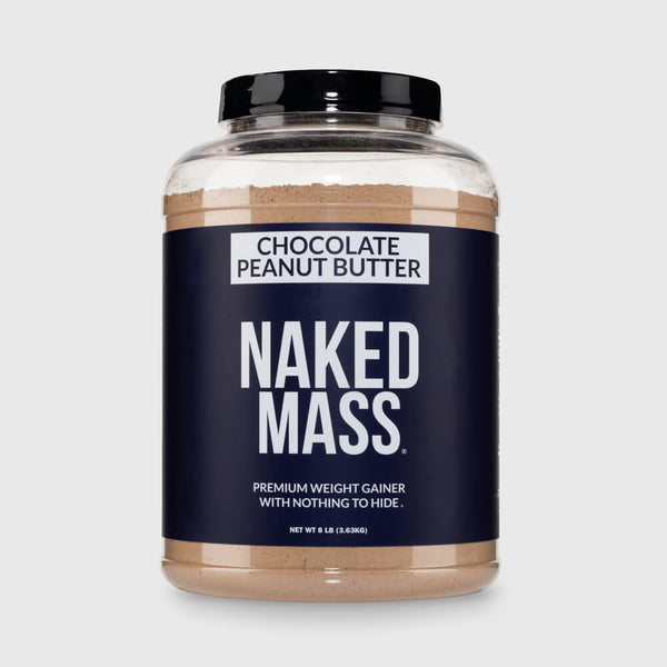 Chocolate Peanut Butter Mass Gainer Protein Supplement | Naked Mass - 8LB