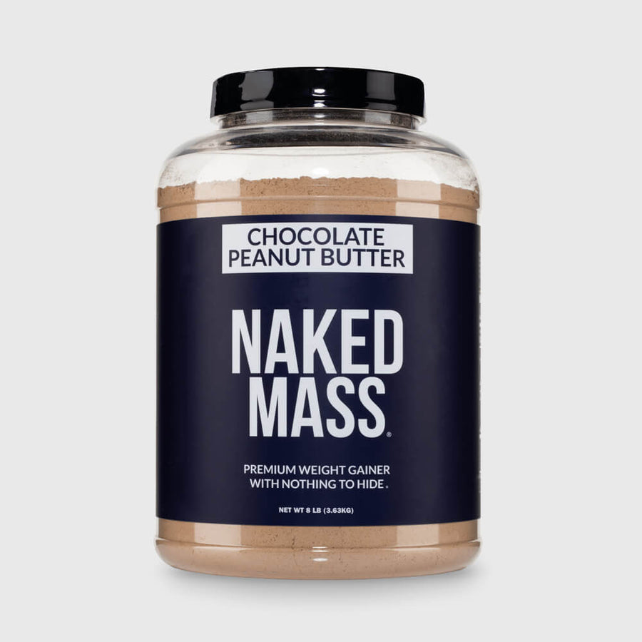 Chocolate Peanut Butter Mass Gainer Protein Supplement | Naked Mass - 8LB
