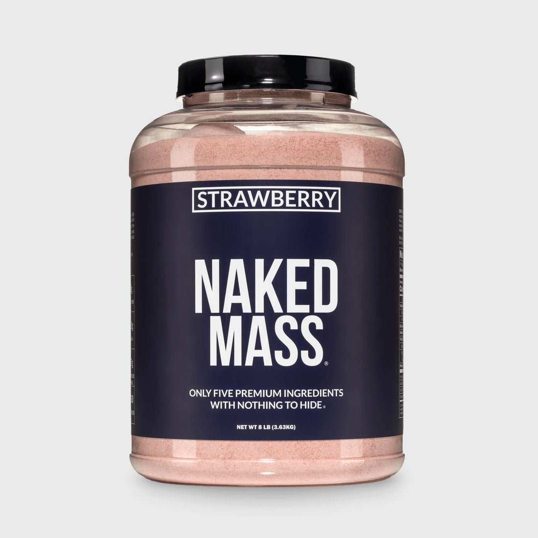 Strawberry Mass Gainer Protein Supplement | Naked Mass - 8LB