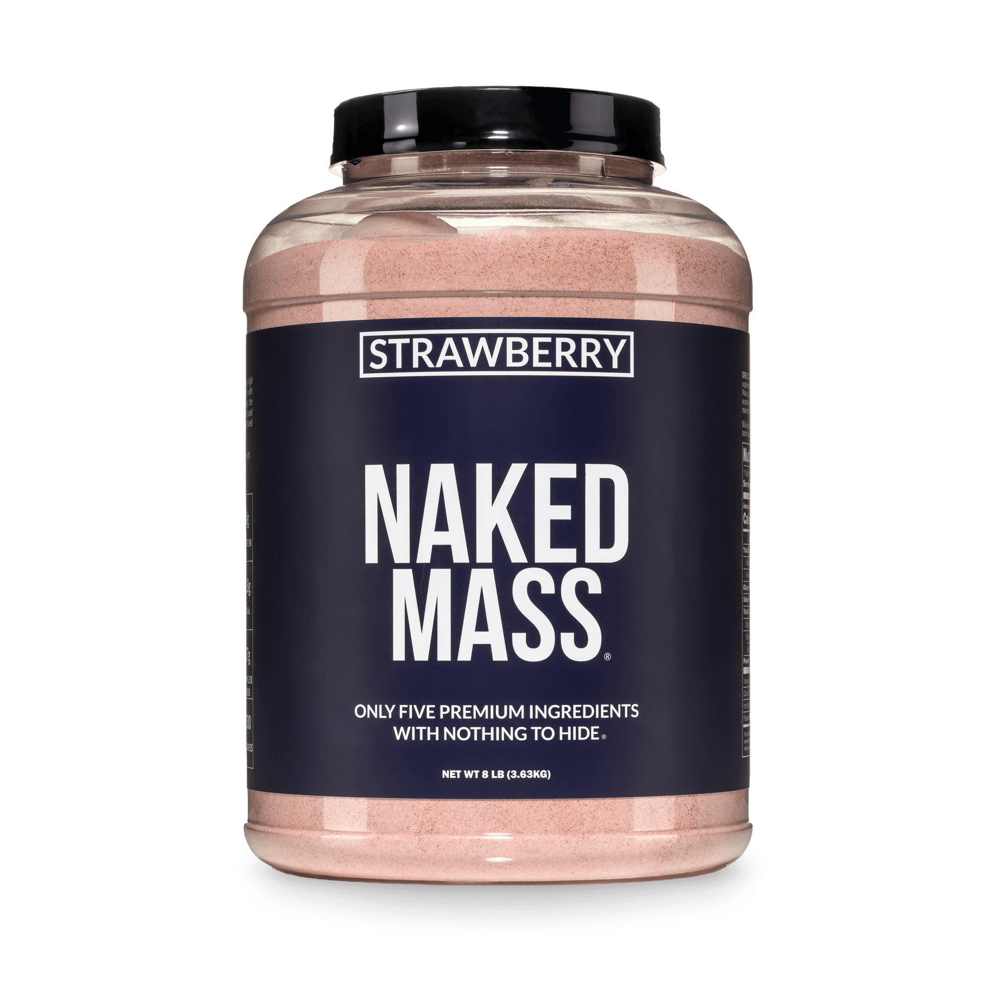 Strawberry Mass Gainer Protein Supplement | Naked Mass - 8LB