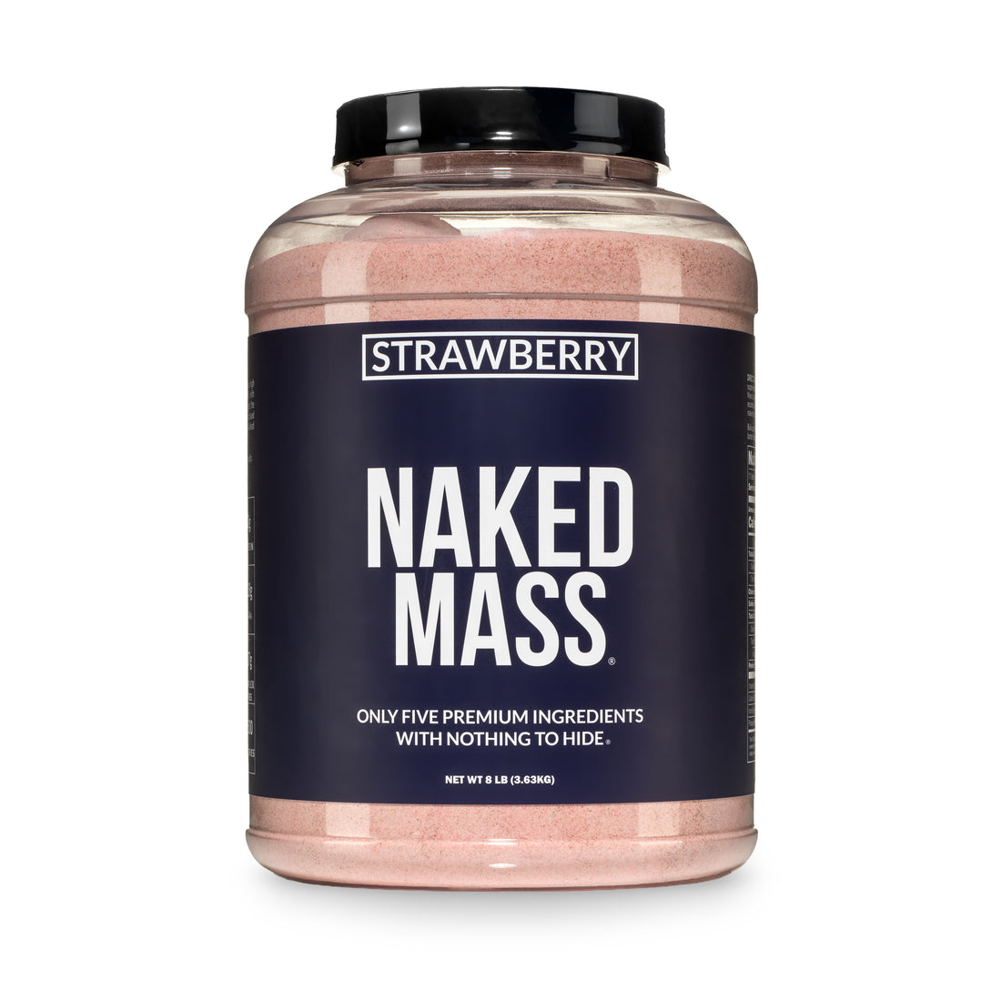 Strawberry Mass Gainer Protein Supplement | Naked Mass - 8LB