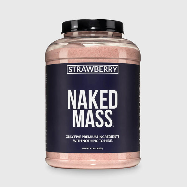 Suplemento proteico para aumentar de peso con sabor a fresa | Naked Mass - 8 libras