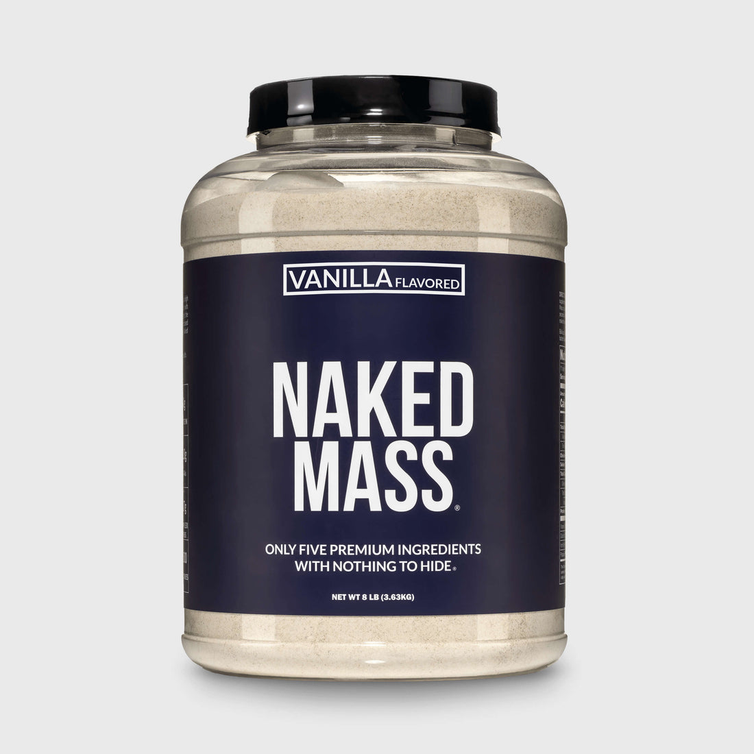 Vanilla Mass Gainer Protein Supplement | Naked Vanilla Mass - 8LB