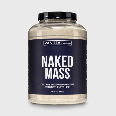 Vanilla Mass Gainer Protein Supplement | Naked Vanilla Mass - 8LB