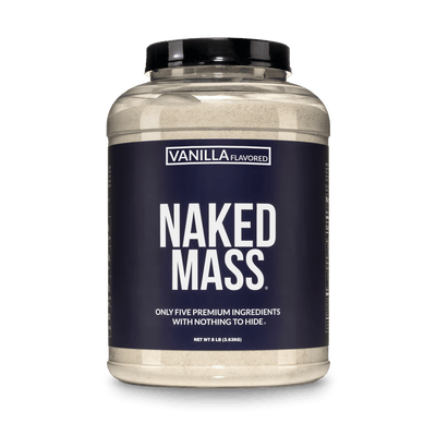 Suplemento proteico para aumentar de peso con sabor a vainilla | Naked Vanilla Mass - 8 libras