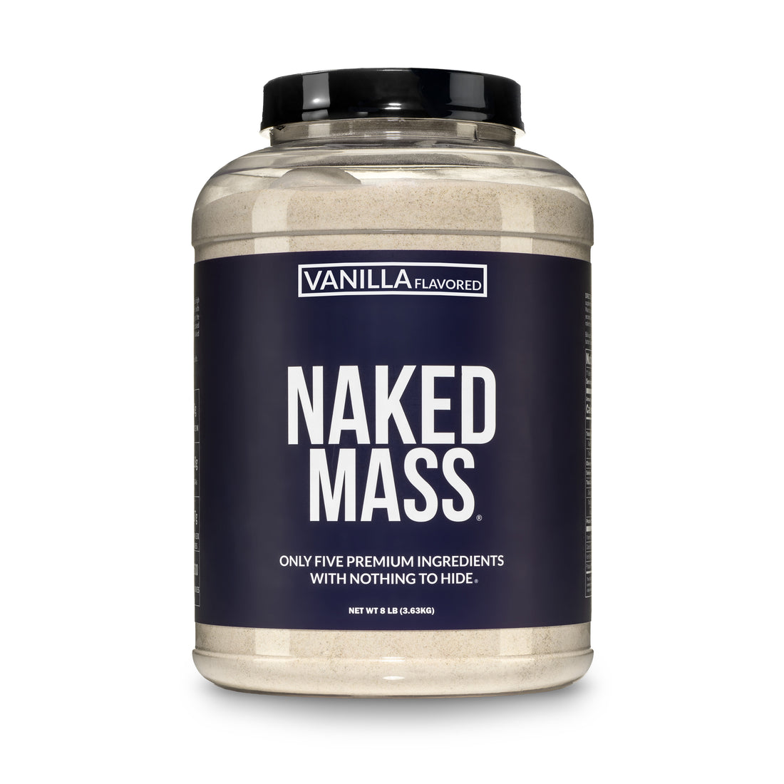 Supplément de protéines de gain de poids à la vanille | Naked Vanilla Mass - 8LB