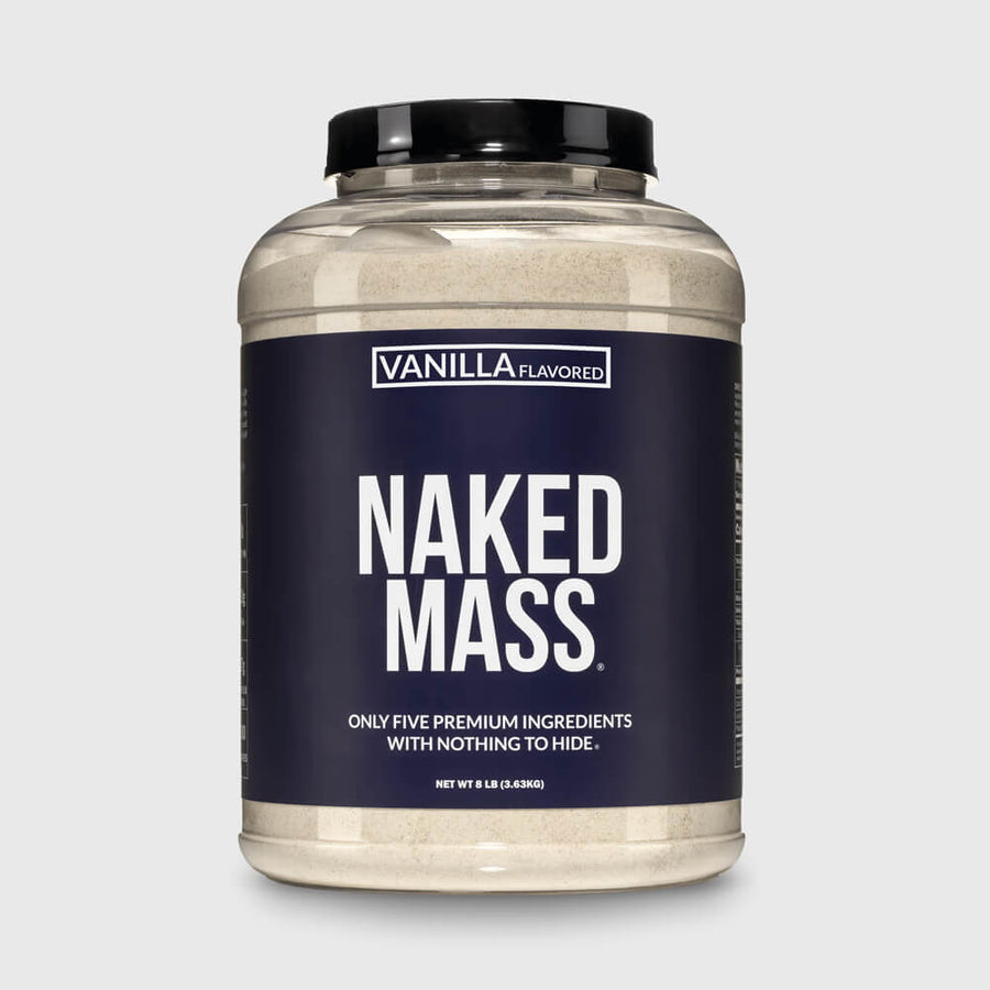 Suplemento proteico para aumentar de peso con sabor a vainilla | Naked Vanilla Mass - 8 libras