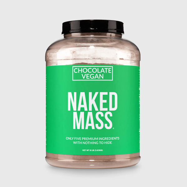 Chocolate Vegan Mass Gainer Supplement | Naked Vegan Mass - 8LB