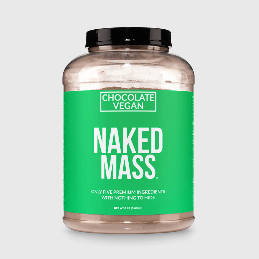 Suplemento vegano para aumentar de peso con chocolate | Naked Vegan Mass - 8 libras