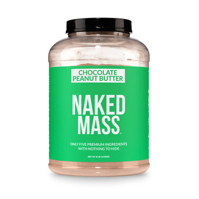 Suplemento vegano para aumentar de peso con mantequilla de maní y chocolate | Naked Vegan Mass - 8 libras