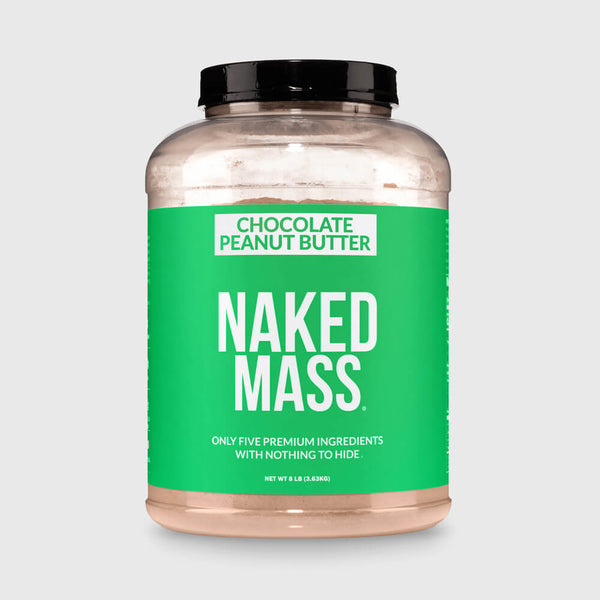 Chocolate Peanut Butter Vegan Mass Gainer Supplement | Naked Vegan Mass - 8LB