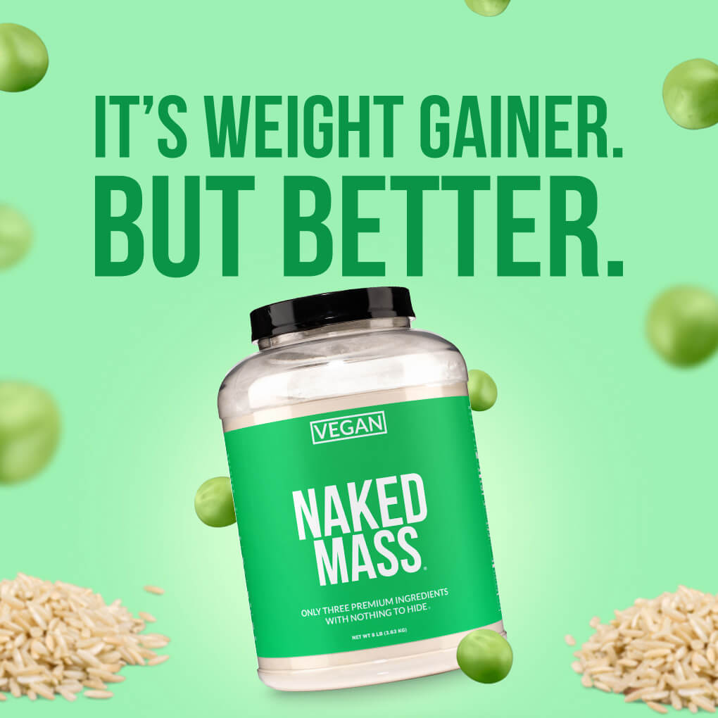 Vegan Mass Gainer Supplement | Naked Vegan Mass - 8LB