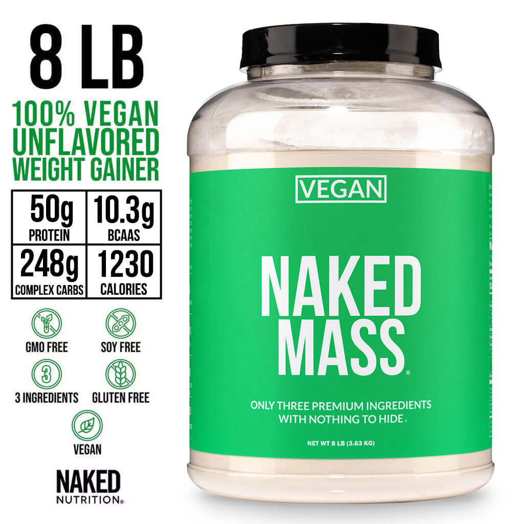 Vegan Mass Gainer Supplement | Naked Vegan Mass - 8LB