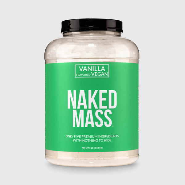 Vanilla Vegan Mass Gainer Supplement | Naked Vegan Mass - 8LB
