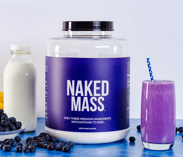 Add our strawberry mass gainer to protein shakes, smoothie bowls and baking. Best used between meals, after a workout, or before bed.