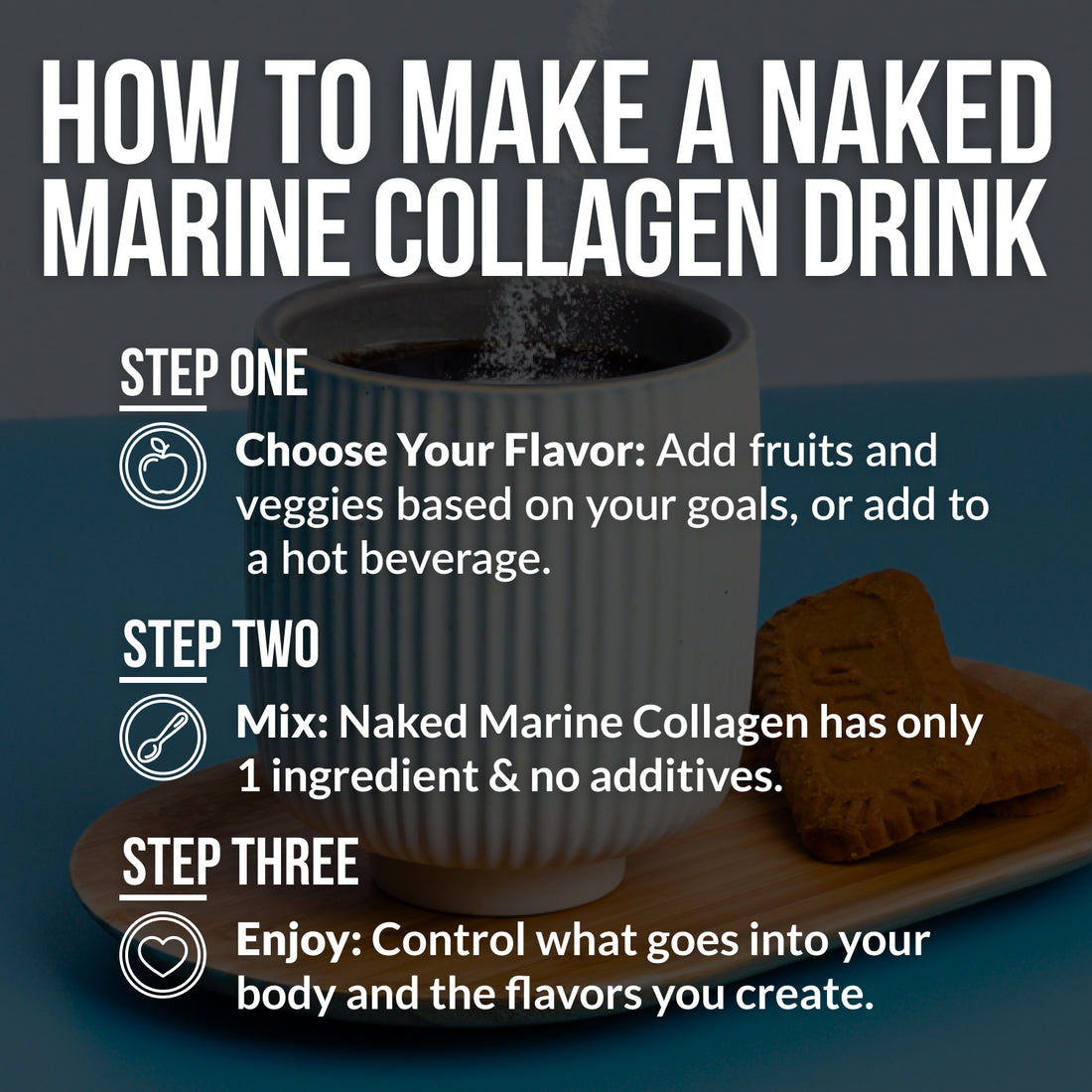 Proteína en polvo de péptidos de colágeno marino | Naked Marine Collagen