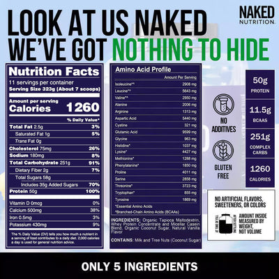 vanilla weight gainer shake