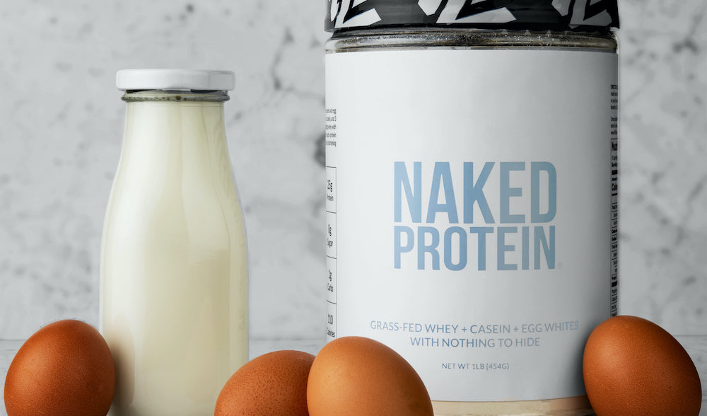 Add our protein blend protein powder to protein shakes, smoothies, and baking. Best used in the morning, before or after a workout, or before bed.