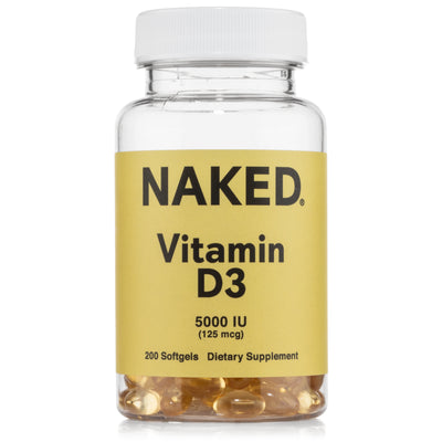 Daily Vitamin D3 Supplement | Naked Vitamin D - 200 Softgels