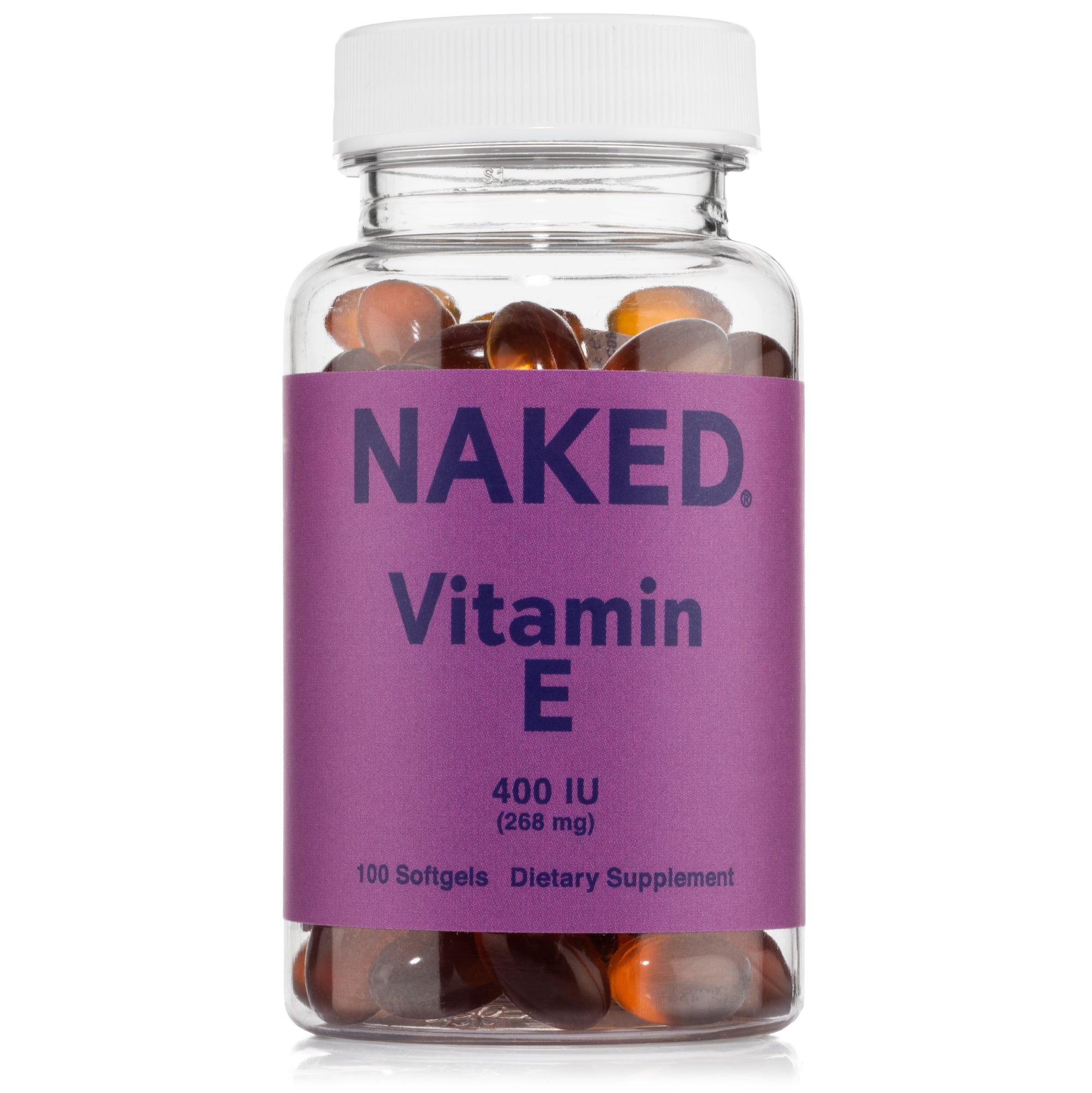Daily Vitamin E Supplement | Naked Vitamin E - 100 Softgels