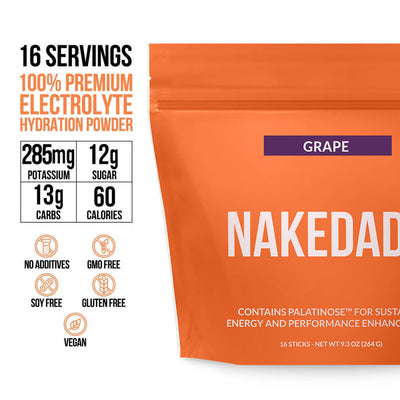 Electrolytes Powder Packets - Grape | Nakedade