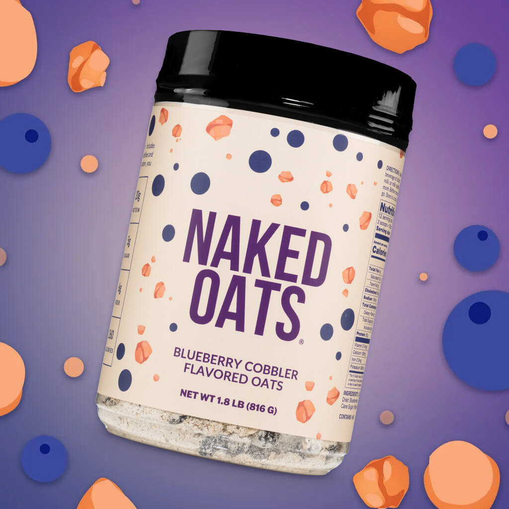 Avena proteica con arándanos y zapatero | Naked Oats
