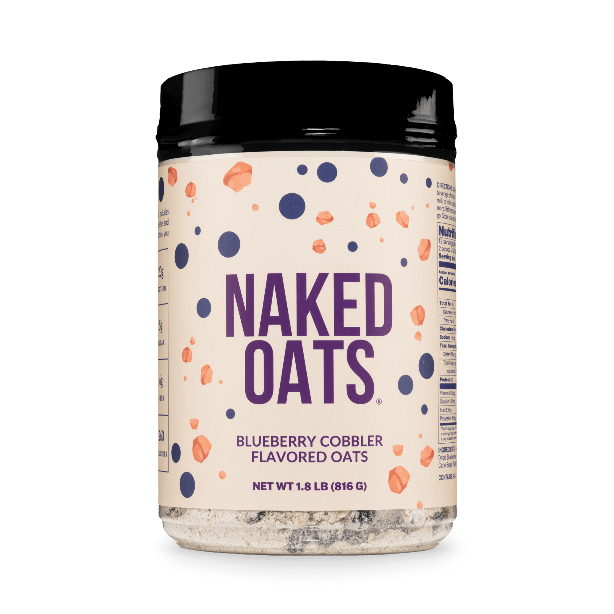 Blueberry Cobbler Protein Oats | Naked Oats