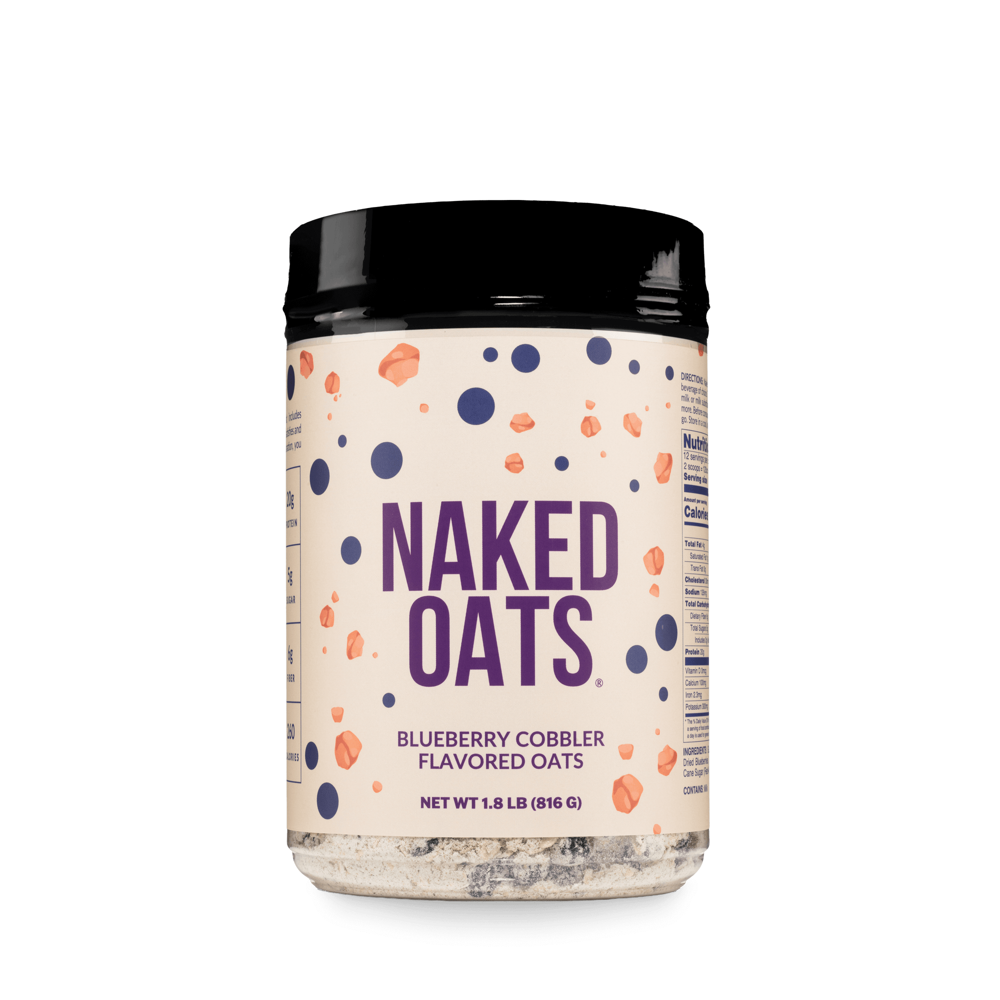 Blueberry Cobbler Protein Oats | Naked Oats