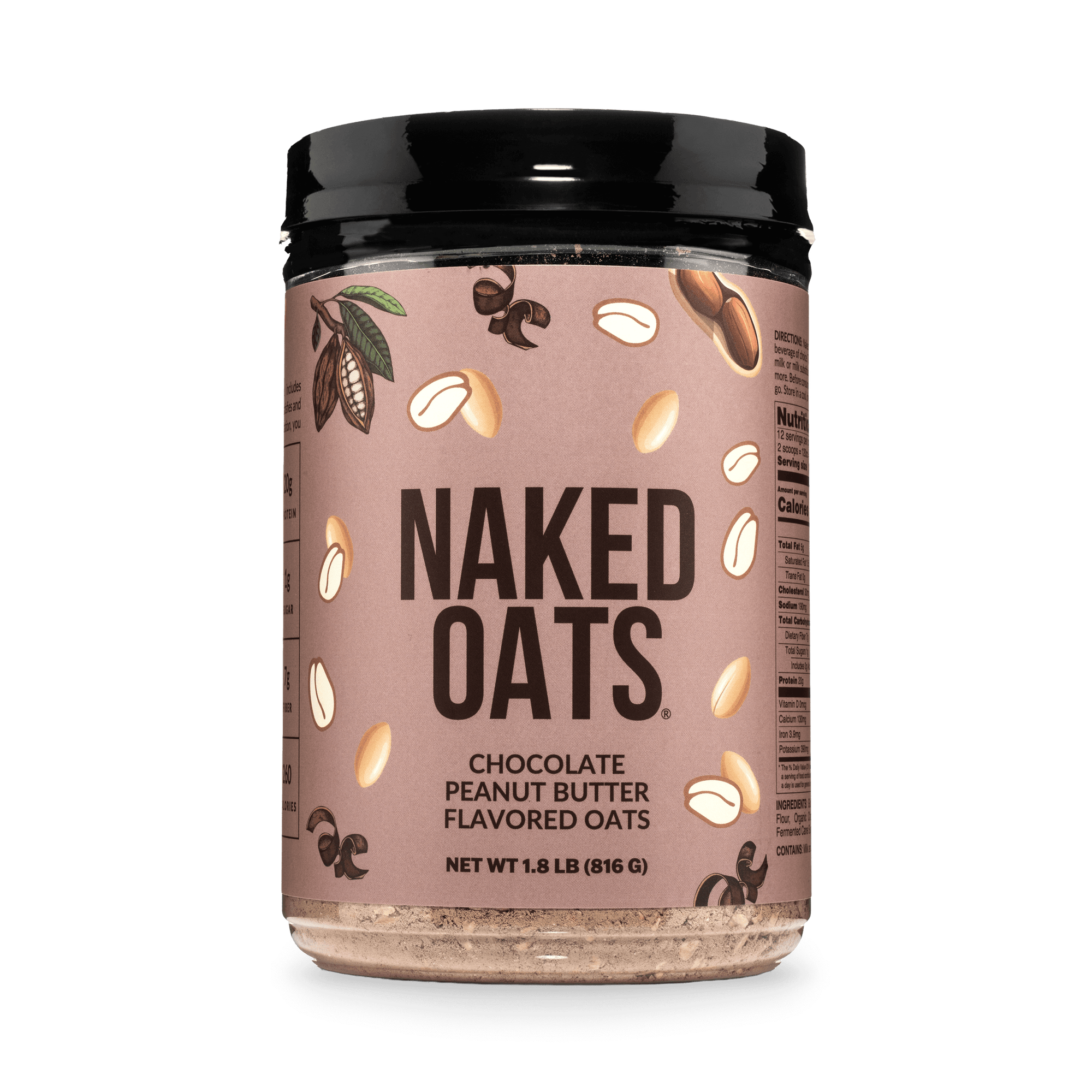 Chocolate Peanut Butter Protein Oats | Naked Oats