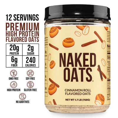 Avena proteica con rollos de canela | Naked Oats