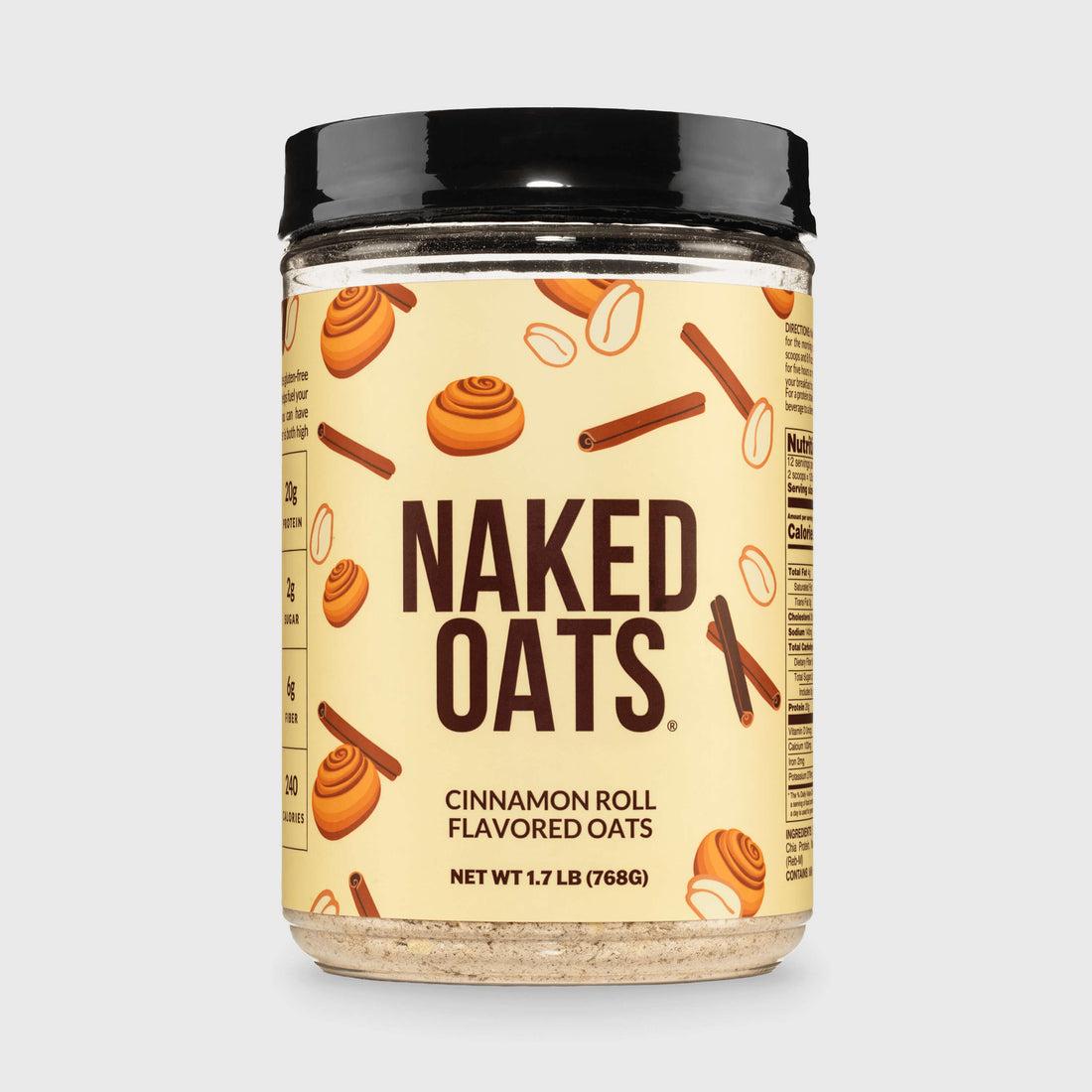 Avena proteica con rollos de canela | Naked Oats