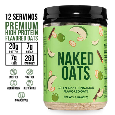 Green Apple Cinnamon Protein Oats | Naked Oats