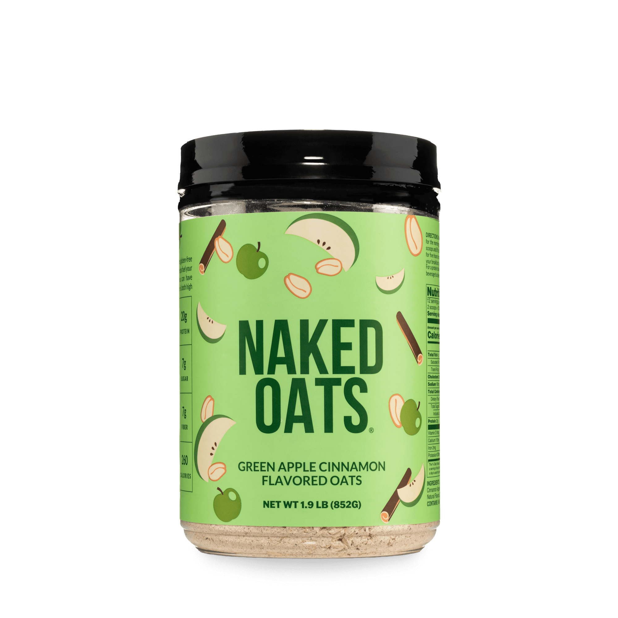Green Apple Cinnamon Protein Oats | Naked Oats
