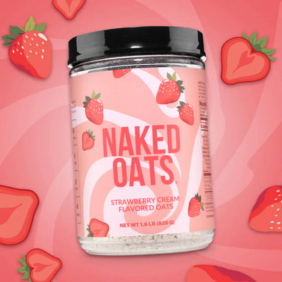 Strawberry Cream Protein Oats | Naked Oats