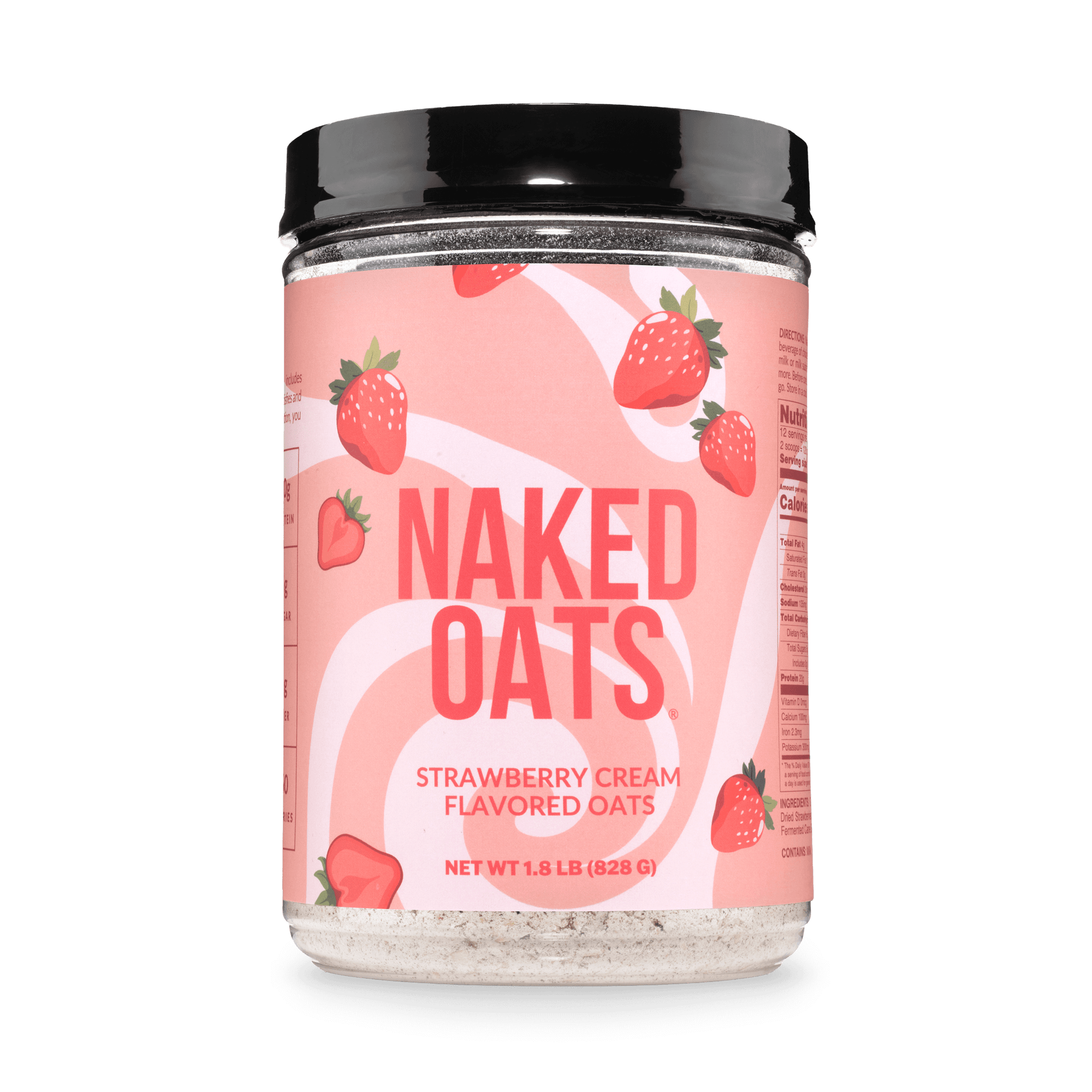 Strawberry Cream Protein Oats | Naked Oats