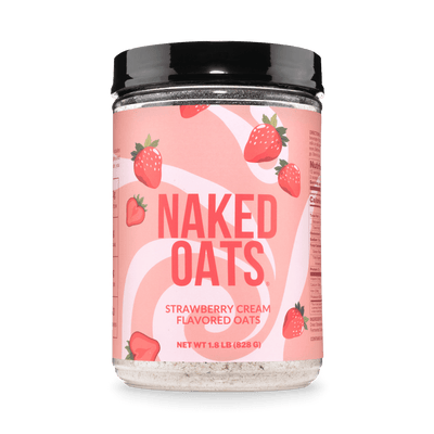 Strawberry Cream Protein Oats | Naked Oats