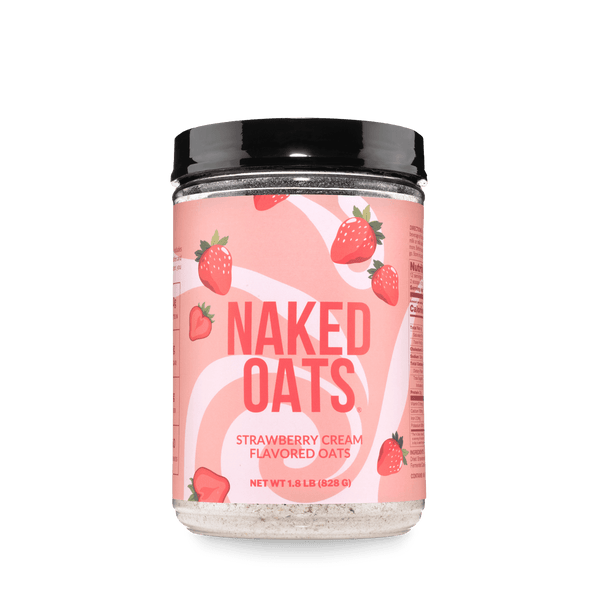 Avena proteica con crema de fresa | Naked Oats