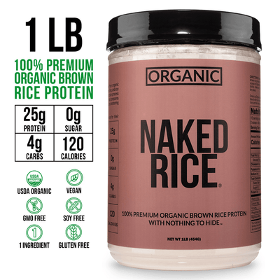 Organic Brown Rice Protein Powder 1lb | Naked Rice - 1lb