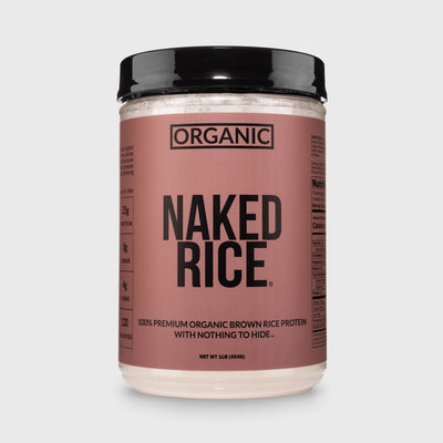 Proteína de arroz integral orgánico en polvo, 1 libra | Naked Rice - 1 libra