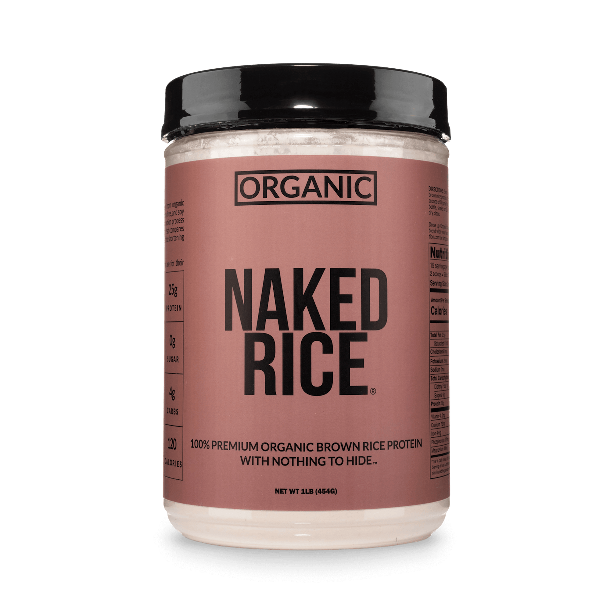 Organic Brown Rice Protein Powder 1lb | Naked Rice - 1lb